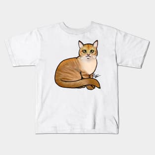 Cat - British Shorthair - Orange Tabby Kids T-Shirt